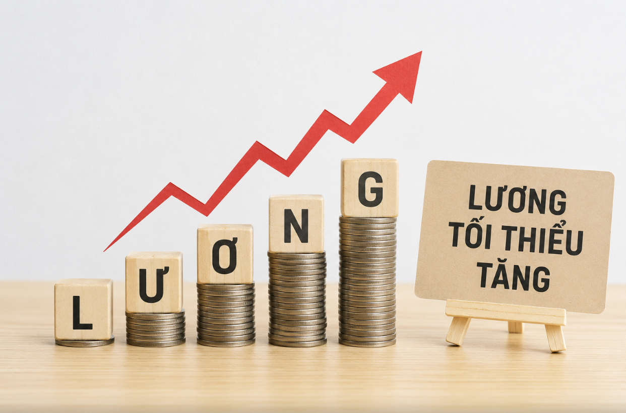 Bộ Nội vụ đề xuất tăng lương tối thiểu vùng bình quân 7,8% từ ngày 1-1-2027